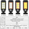 60 LED Solar Lamp Body Induction Wall Lamp LED Outdoor Waterproof Lighting Street Lamp(Orange Edge)