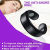 Acupressure Anti Snore Ring Treatment Reflexology Anti Snoring Apnea Sleeping Device(Gold)