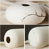 4 PCS Creativity Simple White Vases Ceramic Vases Home Decoration, Size:Large