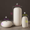 4 PCS Creativity Simple White Vases Ceramic Vases Home Decoration, Size:Medium
