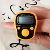Electronic Digital Counter Portable Hand Operated Tally LCD Screen Finger Counter, Random Color