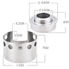 Outdoor Picnic Stove Stainless Steel Portable Mini Alcohol Stove With Cover