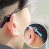 5 Pairs Glasses Ear Hooks Round Anti Slip Silicone Grips Eyeglasses Accessories(Black)