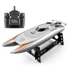 Children Water Toy High-speed Remote Control Boat 7.4 V Large Capacity Battery Speed Boat Racing Boat(Silver gray)