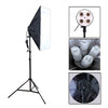 Photo Studio Softbox Kit (Four Socket Lamp Holder + 50 X 70CM Flash Lighting Softbox +2m Light Stand), EU Plug