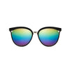 Cat Eye Sunglasses Retro Oversized Color Lens Sun Glasses(Colorful Lens)