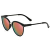 Cat Eye Sunglasses Retro Oversized Color Lens Sun Glasses(Purple Lens)