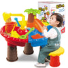 Outdoor Sandy Beach Table Toys Set for Kids(Tree and Round Table)