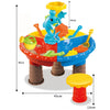 Outdoor Sandy Beach Table Toys Set for Kids(Dolphin and Round Table)