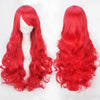 Anime The Little Mermaid Princess Ariel Cosplay Wig Halloween Wig Party Stage Synthetic Red Curly Hair