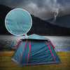 Outdoor 3-4 People Beach Thickening Rainproof Automatic Speed Open Four-sided Camping Tent, Style:Upgraded Large Vinyl(Sky Blue)