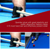 10 PCS Spandex Snooker Billiard Cue Glove Pool Left Hand Open Three Finger Snooker Accessory(Black)