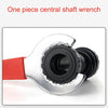 2 PCS Three-in-one Bicycle Integrated Bottom Shaft Flywheel Fixed Wrench Tail Hook Tool