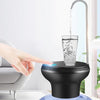 Convenient Bucket Water Press Tap Electric Water Dispenser  USB Rechargeable Water Pump(Black)