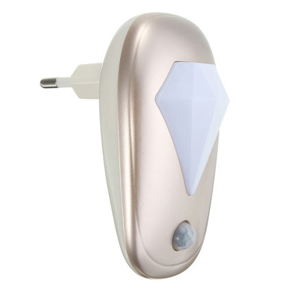 Light Control + Human Body Induction Auto Sensor Smart LED Night Light Emergency Lamp for Bedroom, Bathroom, Kitchen, Corridor Ais