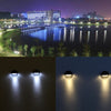 2 PCS Solar Power Light Sensor 6 Energy Saving Lamp LED Wall Light Outdoor Garden Fence Waterproof Lamp Night Light(White)