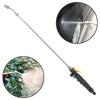 Garden Water Guns Stainless Steel Multifunction High Pressure Car Wash Spray Nozzle Hose Wand, Specification:72cm
