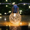 3.8m 10 LEDs IP65 Waterproof Solar Powered Bulbs LED String Lights Outdoor Courtyard Street Garden Decoration Lamp