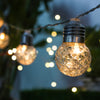 3.8m 10 LEDs IP65 Waterproof Solar Powered Bulbs LED String Lights Outdoor Courtyard Street Garden Decoration Lamp