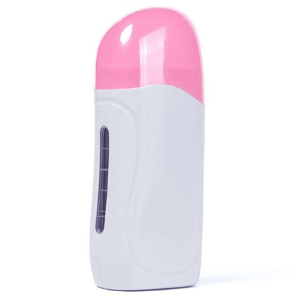 Portable Holding 100G Hair Removal Wax Bean Heating Wax Machine, Specification:EU Plug(Pink)