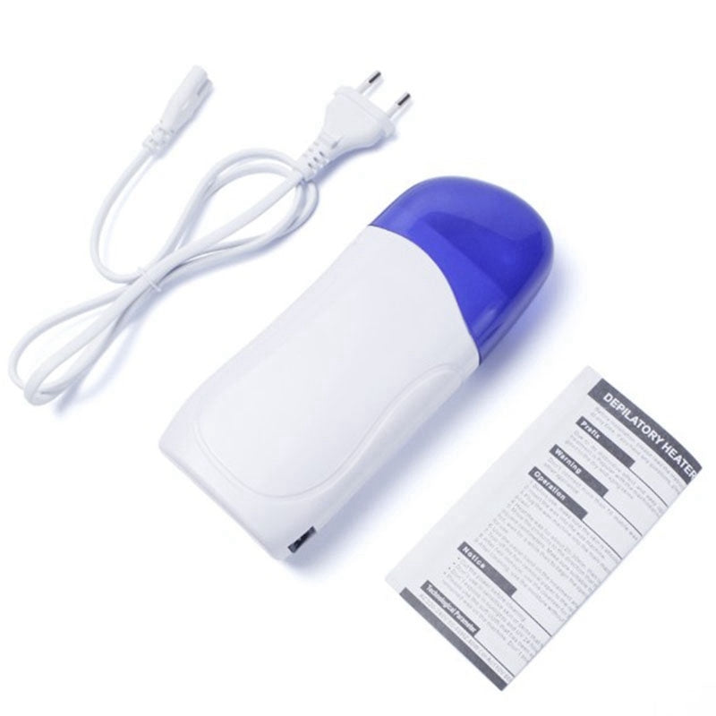 Portable Holding 100G Hair Removal Wax Bean Heating Wax Machine, Specification:EU Plug(Blue)