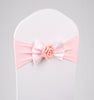 Wedding Chair Cover Sash Satin Fabric Bow Tie Ribbon Band Decoration Hotel Wedding Party Ceremony Banquet Supplies(Pink)
