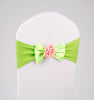 Wedding Chair Cover Sash Satin Fabric Bow Tie Ribbon Band Decoration Hotel Wedding Party Ceremony Banquet Supplies(Light Green)