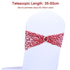 Elastic Glitter Chair Bow Ties Hotel Supplies Gold Chair Sash Sequin Event Banquet Party Wedding Chairs Decoration(Red)