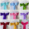 3 PCS Satin Fabric Chair Bows Wedding Chairs Knot Decoration(Gold)