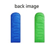 Adult Outdoor Camping Sleeping Bag with Hood Camping Office Lunch Break Home Sleeping Bag Supplies, Colour:Double Blue Green