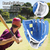 PVC Outdoor Motion Baseball Leather Baseball Pitcher Softball Gloves, Size:10.5 inch(Black)