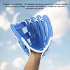 PVC Outdoor Motion Baseball Leather Baseball Pitcher Softball Gloves, Size:11.5 inch(Black)
