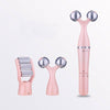 3 In 1 Portable Electric Eye Massager Double Chin Face Lift Body Neck Massage Roller 3D Facial Massage Machine(White)