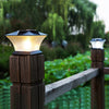 18 LEDs Solar Powered Light Post Cap Fence Bright Outdoor LED Wall Lamp(Warm White)