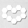 Touch-sensitive Honeycomb Quantum Lamp Assembly Combination Background Aisle Wall Lamp, Color:4pcs White Light Including Power Sup