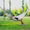 White Canvas Pure Cotton With Lace Indoor And Outdoor Leisure Camping Photography Hammock Swing, Size:200X80CM