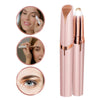Multifunction Lipstick Eyebrow Trimmer Face Brows Hair Remover Electric Shaver Painless Eye Brow Epilator(Gold)