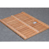 Golden Pear Wood  Solid Wood Non-slip Floor Mat Shower Room Mat No Paint Anti-corrosion Wood Floor, Size:40X60CM