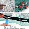 Spring Cage Fishing Net Automatic Folding Shrimp Cage Round Spring Fish Net(Encrypted Mesh Large)