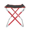 CLS Large 7075 Aluminum Alloy Outdoor Folding Stool Portable BBQ Fishing Folding Chair, Size: 30x25x31cm(Red)
