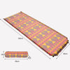 Double Air Hole Automatic Inflatable Pad Outdoor Camping Tent Pad Moisture-Proof Stitched Lunch Break Sleeping Pad(Red Yellow Printing)