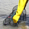 Spring Crab Cage Fishing Net Round Folding Fishing Net(Small)