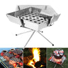 Outdoor BBQ Camping Home Stainless Steel Folding Barbecue Charcoal Barbecue Stove