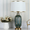 Fashion Minimalist Bedside Living Room Bedroom Decorative Table Lamp(Green Gold)