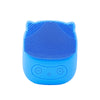 Silicone Cleansing Device Electric Sonic Face Washer(J6 Blue )
