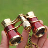 Metal 3X25 Belt Gold Plating Red Classical Gift Mirror Telescope