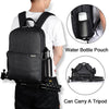 CADeN L4 Double-layer Casual Business Computer Backpack USB Multi-function Digital Camera Bag(Black)
