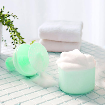 Travel Portable Facial Cleanser Bubbler Shower Gel Cleanser Shampoo Bubbler(Green)