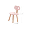 Cute Owl Child Chair Kindergarten Restaurant Chair(Pink)