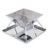 Portable Folding Outdoor Stainless Steel Charcoal Grill, Grill / plate specifications: 31*31*22cm